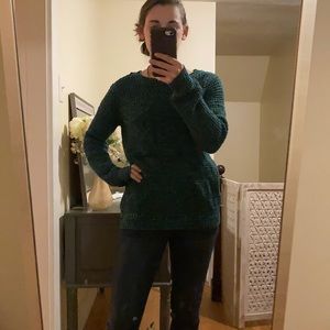Green and black speckled Forever21 Sweater S